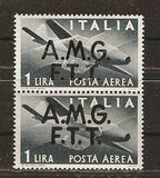 [Airmail -  - Italy Postage Stamps of 1945 Overprinted "A.M.G.F.T.T.", tegund B]