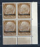 [German Empire Postage Stamps Overprinted "Luxemburg", type A]