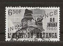 [Congo Postage Stamps Overprinted "DE L'ETAT DU KATANGA - 11 - JUILET", тып F7]