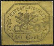 [Coat of Arms - Black Print on Colored Glazed Paper, Tipi Q]