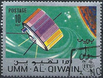 [The 100th Anniversary of I.T.U. - Communications Satellites, type CA]