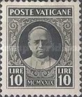 [Papa Pío XI. Llaves de San Pedro y mitra. Retrato del Papa Pío XI, tipo B5]