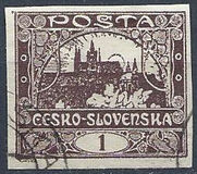 [Definitives - "ČESKO-SLOVENSKÁ" Above Value, tegund G]