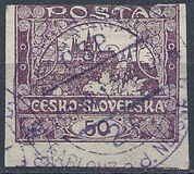 [Definitives - "ČESKO-SLOVENSKÁ" Above Value, tegund G3]