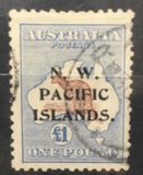 [Australia Postage Stamps Overprinted "N. W. PACIFIC ISLANDS" - "P" in PACIFIC above "S", type A9]