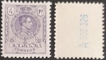 [King Alfonso XIII - Blue Control Numbers on Backside, Typ BG10]