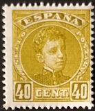 [King Alfonso XIII - Blue Control Numbers on Backside, type AT7]