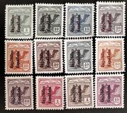 [Issue of 1924 Overprinted "Republica - Espanola" - From Top to Bottom, type E]