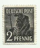 [BERLIN in Black Overprint on "Allied Occupation Zone" Stamps, Scrivi A]