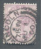 [Reina Victoria. Inscripción "POSTAGE AND INLAND REVENUE", tipo AI1]