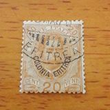 [King Umberto - Italian Postage Stamps Overprinted "Colonia Eritrea", type D1]
