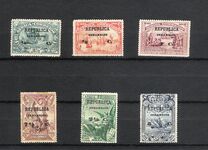 [Portuguese Africa Postage Stamps Surcharged & Overprinted "REPUBLICA INHAMBANE", type E]