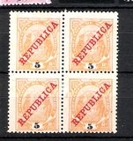 [Issues of 1895 & 1907 Overprinted "REPUBLICA", type I1]