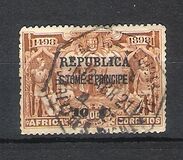 [Portuguese Africa Postage Stamps Surcharged & Overprinted "REPUBLICA - S. TOME E PRINCIPE", тып R6]