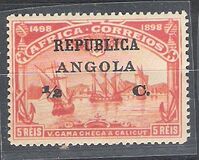 [Vasco da Gama Issue - Postage Stamps from Portuguese Africa Surcharged &  Overprinted "REPUBLICA - ANGOLA", type M1]
