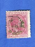 [No. 73 & Derecho de Firma Stamps Surcharged & Overprinted "HABILITADO PA U. POSTAL", type X1]