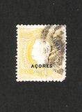 [King Luis I - Portuguese Stamps Overprinted "Acores" in Small, type F5]