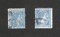 [King Alfonso XII - Blue Framed Numbers on Backside, 1-100 on each sheet, type AN2]
