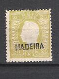 [King Luis I - Portuguese Postage Stamps Overprinted, MADEIRA, type B2]