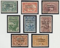 [Portuguese Africa Postage Stamps Surcharged & Overprinted "REPUBLICA - S. TOME E PRINCIPE", type R]