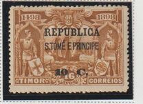 [Timor Postage Stamps Surcharged & Overprinted "REPUBLICA - S. TOME  E PRINCIPE", тып S6]