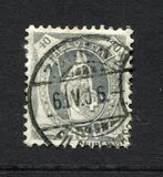 [Svizzera in piedi - Carta: bianca - Filigrana: Marchio di controllo 1 (croce all'int. dell'ovale), Scrivi M8]