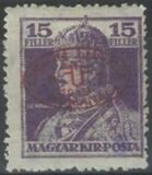 [Hungarian King Karl IV & Queen Zita Stamps of 1919 Overprinted, type M1]