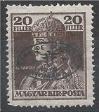 [Hungarian King Karl IV & Queen Zita Stamps of 1919 Overprinted, type M4]