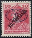 [Overprinted " Köztársaság", type Q]