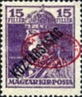 [Overprinted " Köztársaság", type Q1]