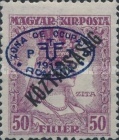 [Overprinted " Köztársaság", type R1]