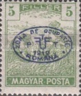 [Hungarian Stamps with "MAGYAR POSTA" Inscription Overprinted, type V]