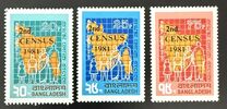 [The 2nd Population Census - Issues of 1974 Overprinted "2nd. CENSUS 1981", type AC3]