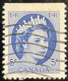 [Queen Elizabeth II - Normal Paper, See 1962 for Fluorescent Stripes, type GT4]