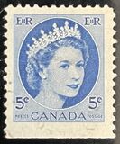 [Queen Elizabeth II - Normal Paper, See 1962 for Fluorescent Stripes, type GT4]