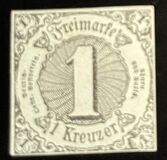 [Value Stamps - Black Print on Colored Paper, type B]