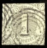 [Value Stamps - Black Print on Colored Paper, type B]