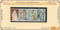 [Christmas Stamps - The 100th Anniversary of the Manx Bible, type BA]