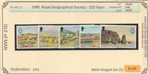 [The 150th Anniversary of "The Royal Geographical Society", type EO]