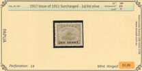 [Issue of 1911-1912 Surcharged, type D3]