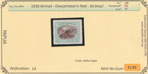 [Airmail - Numbers 58, 61 & 62 Overprinted in Red, प्रकार F]