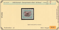[Airmail - Numbers 58, 61 & 62 Overprinted in Red, प्रकार F1]
