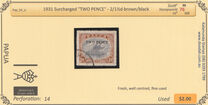 [No. 54 Surcharged "TWO PENCE", प्रकार G]