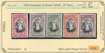 [The 25th Anniversary of the Accession of Queen Salote, type AF]