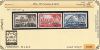 [Castles and Queen Elizabeth II - Stamps of Great Britain Overprinted "KUWAIT" and Surcharged New Values in Two Types, type CP]