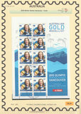 [Olympic Winter Games Vancouver - Gold Medallist Torah Bright - Snowboard Ladies' Halfpipe, type DII]