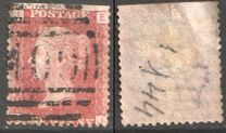 [Queen Victoria - Colored Control Letters in Corners, tipas I]