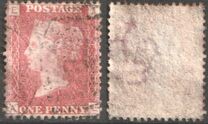 [Queen Victoria - Colored Control Letters in Corners, tipas I]