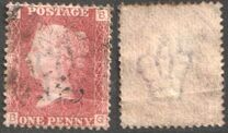 [Queen Victoria - Colored Control Letters in Corners, tipas I]