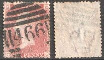 [Queen Victoria - Colored Control Letters in Corners, tipas I]